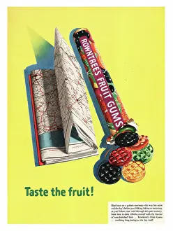 Confectionary: 1952 UK advert Rowntree's fruit gums
