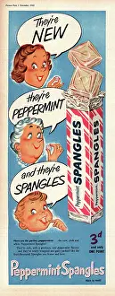 Confectionary: 1952 UK advert Spangles sweets