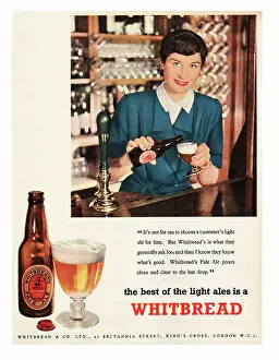 Whitbread: 1952 UK advert Whitbread ale