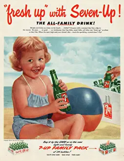 Lemonade: 1952 U.S. Magazine 7 Up Advert