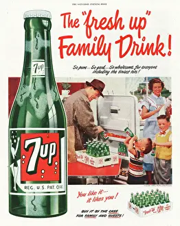 Lemonade: 1952 U.S. Magazine 7 Up Advert