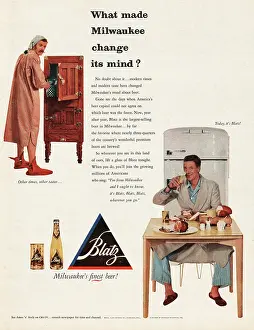 Blatz: 1952 U.S. Magazine Blatz beer Advert