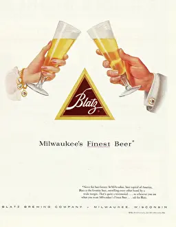 Blatz: 1952 U.S. Magazine Blatz beer Advert