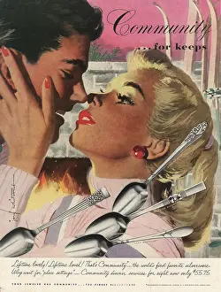 Silverware: 1952 U.S. Magazine Community Silverware Advert