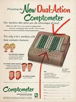 Calculator: 1952 U.S. Magazine Comptometer Advert