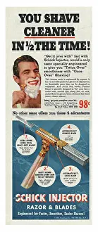 Razors: 1952 U.S. Magazine Eversharp Razor Advert