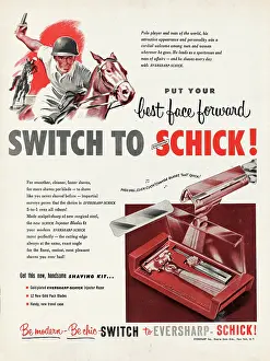 Razors: 1952 U.S. Magazine Eversharp Razor Advert
