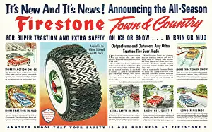 Firestone: 1952 U.S. Magazine Firestone Tyres Advert