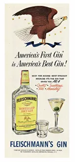 Tonic: 1952 U.S. Magazine Fleischmann's Gin Advert