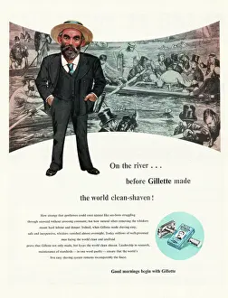 Razors: 1952 U.S. Magazine Gillette Razor Advert