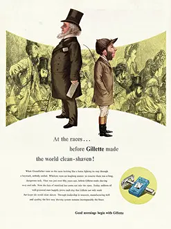 Razors: 1952 U.S. Magazine Gillette Razor Advert