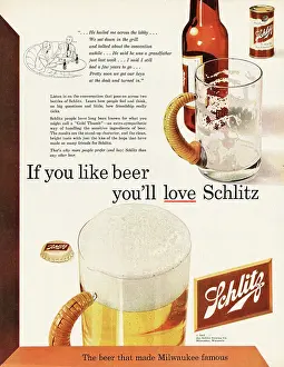 Schlitz: 1952 U.S. Magazine Schlitz beer Advert