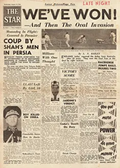 Aioc: 1953 The Star England win the Ashes