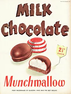 Macdonalds: 1953 UK advert Munchmallow biscuits