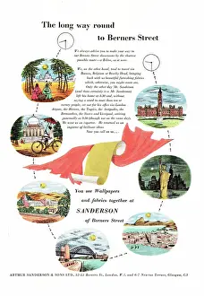 Sanderson: 1953 UK advert Sanderson wallpapers