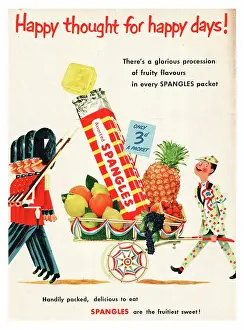 Boiled: 1953 UK advert Spangles sweets