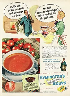 Soups: 1953 UK advert Symington's soups