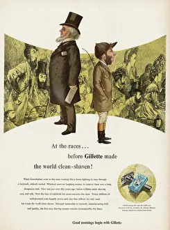 Gillette: 1953 U.S. Magazine Gillette Advert