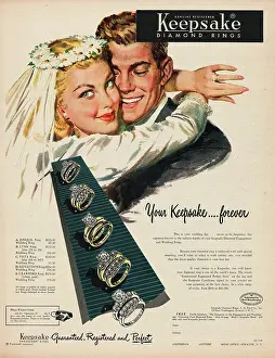 Keepsake: 1953 U.S. Magazine Keepsake Diamond Ring Advert