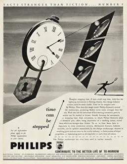 Shaver: 1953 U.S. Magazine Philips Advert
