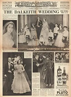 1953 Weekly Scotsman wedding of Earl of Dalkeith