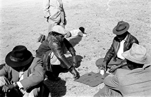 Sophiatown: 1956 - Sophiatown - Playing Muraba-Raba. (Photograph