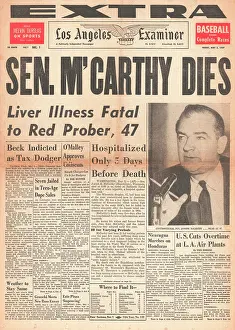 Mccarthyism: 1957 LA Examiner Death of Joseph McCarthy