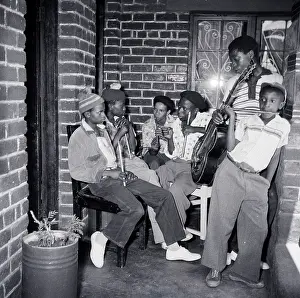 Whistler: 1959 Barney Rachabane from Alexandra with his group