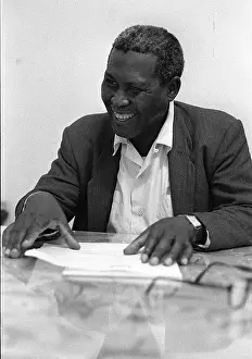 Luthuli: 1960 - Chief Albert Luthuli on Pretoria station. (Photograph