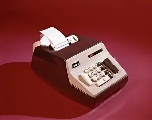 Calculate: 1960s 1970s Office Adding Machine