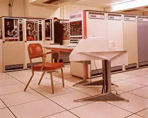 Tapes: 1960s 1970s Office Computer Room Man Technician Changing