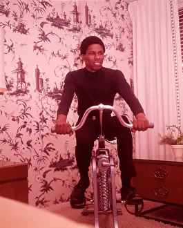 Pedaling: 1960s African-American Man On