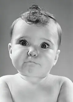 Pursed: 1960s - Baby Making Funny Face