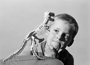 Esp001: 1960s Blonde Boy Hand On Chin