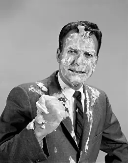 Prank: 1960s Businessmen Portrait With