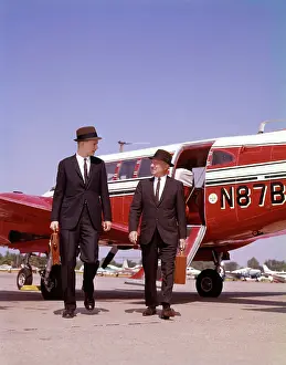 Briefcases: 1960'S Two Businessmen In Suits