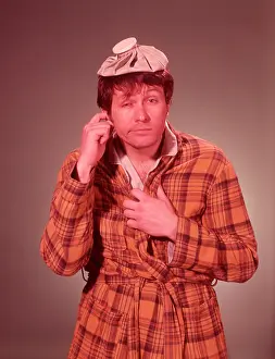 Hungover: 1960s Character Man Looking Sick