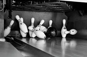 Skittles: 1960s Close-Up Of Bowling Ball
