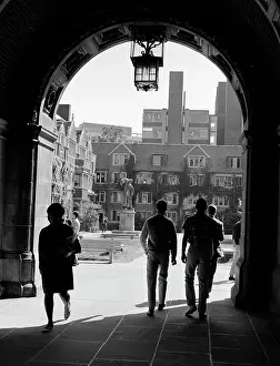 Campuses: 1960s College Students Walking