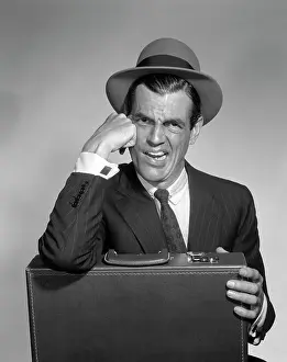 Cufflinks: 1960s Disgusted Man With Scowl