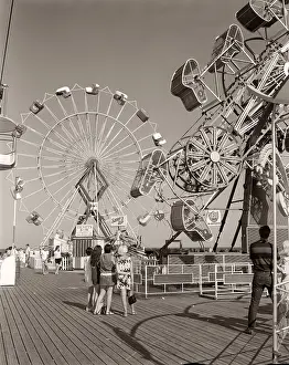 Oceanside: 1960s Group Of Teens Looking At