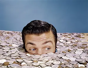 Inundation: 1960s Top Of Head And Eyes Of