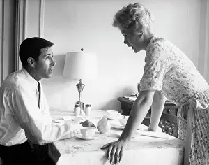 Disagree: 1960s Husband And Wife Arguing