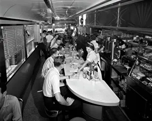 Condiments: 1960s Interior Of A Diner With