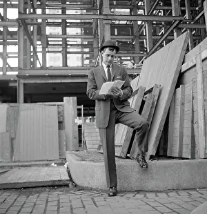 Egx001: 1960s Man Business Suit At Construction