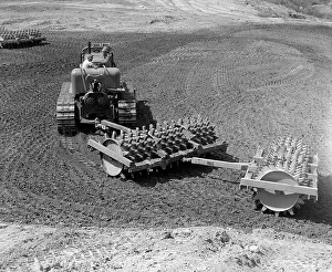 Grading: 1960s Man Operating Grading Machine