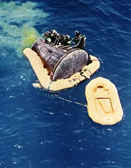 Splashdown: 1960s Navy Frogmen Raft Flotation