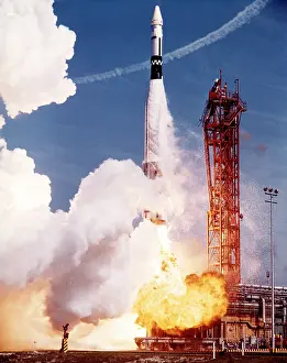 Missle: 1960s Rocket Liftoff Launch Launching