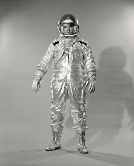 Pressurized: 1960s STANDING FULL LENGTH PORTRAIT OF ASTRONAUT