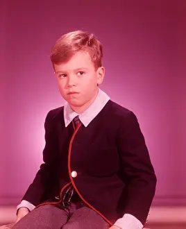 Egx001: 1960s Studio Portrait Little Boy
